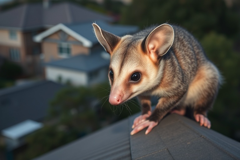 Possum in Frankston south residential area